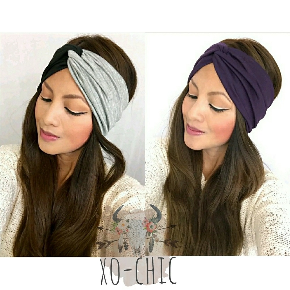 2 Turban Headband woman's Twisted Headwrap